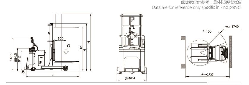 Small Electric Reach Truck