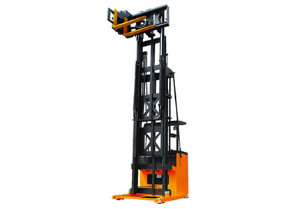 What is the electric three-way stacker forklift