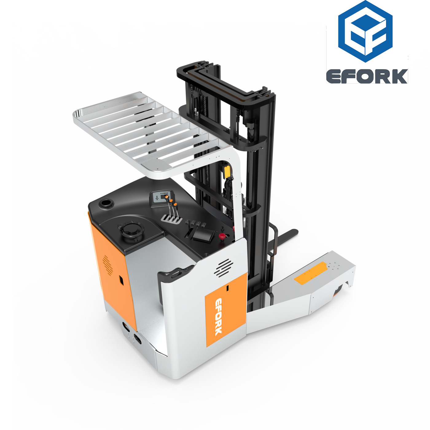 Solutions for three-way stacking forklifts that facilitate the handling of long materials